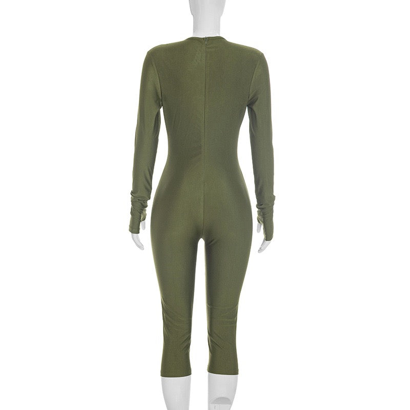 2026 Sexy O Neck Hollow Out Long Sleeve Jumpsuits Women's Night Club Playsuits