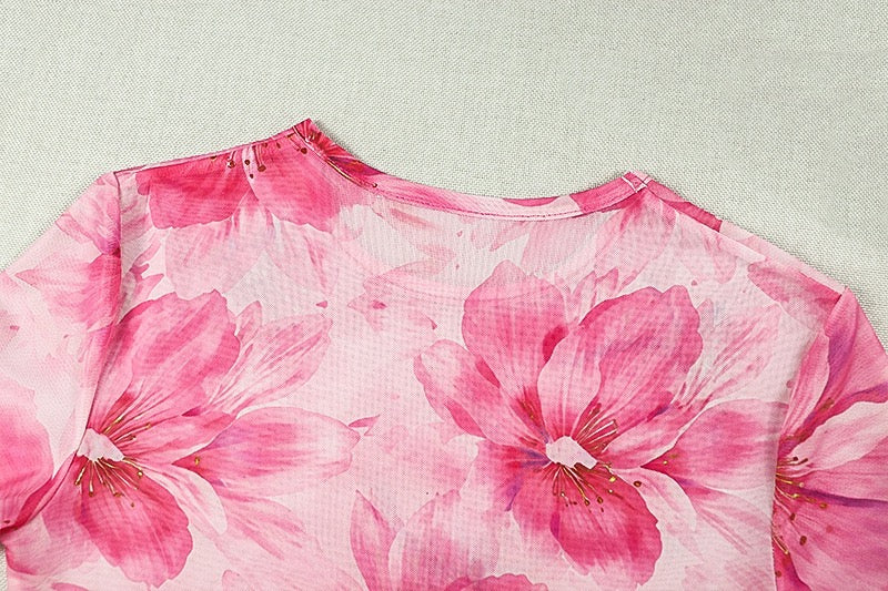Color-matched pleated wrap-around slimming A-line skirt - suitable for outings and parties as a full-length dress