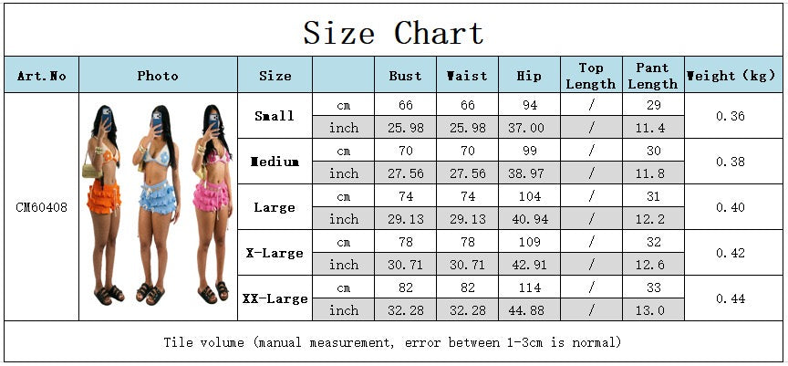 Women's Knitted Crochet 2 Piece Sets Sexy 3D Flower Decorate Bikini Tops and Ruffles Shorts Matching Beach
Vacation Outfits